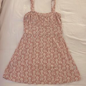 NWT Francesca’s blush pink and cream dress, size L